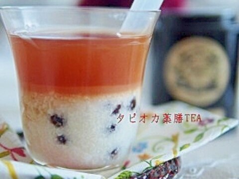 台所薬膳　甘酒で作る「タピオカ薬膳TEA」